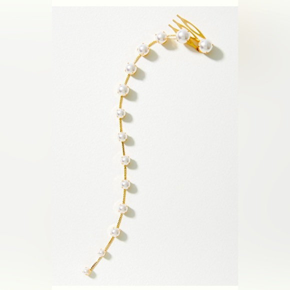 Hair chain with pearls - Picture 1 of 3